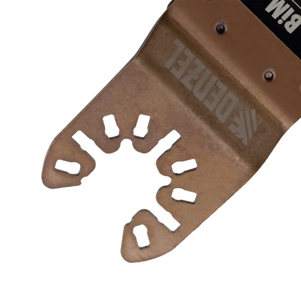 Насадка для МФИ режущая пазовая прямая, BiM, по металлу и дереву, 33 x 1,4 мм, мелкий зуб// Denzel