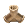 Соединение внутр. резьба 1/4" Y-образное (латунь) ECO