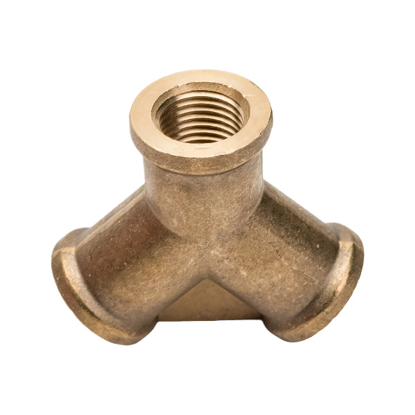 Соединение внутр. резьба 1/4" Y-образное (латунь) ECO