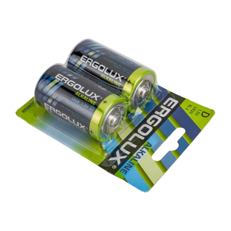 Батарейка 1,5В Ergolux Alkaline LR20 BL-2 11752