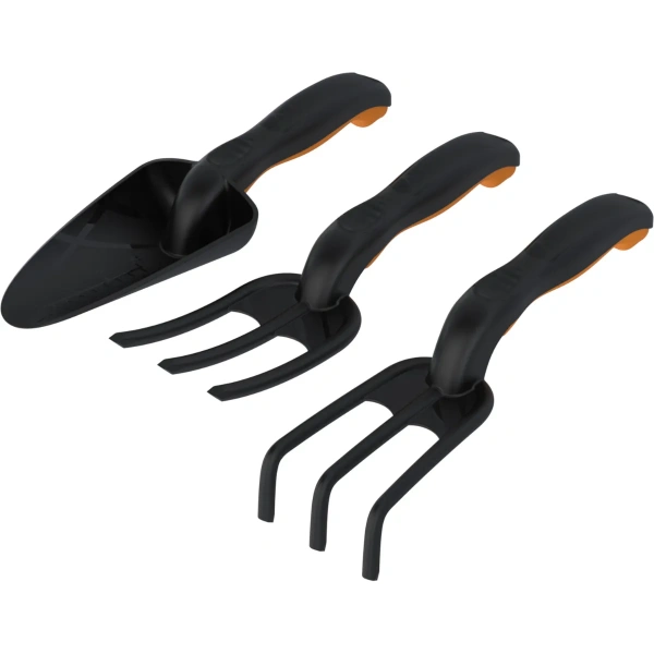 Набор садовый 3 предмета Агроном Премиум №3 (совок широкий, рыхлитель, вилка) АП 137