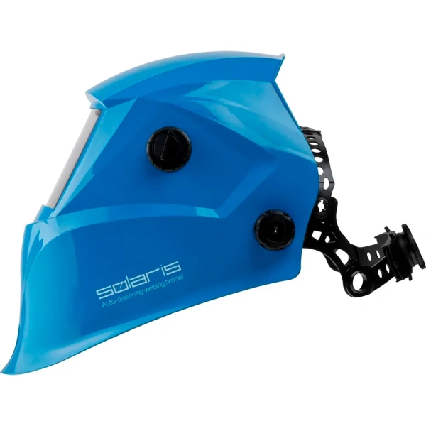 Щиток сварщика с самозатемняющимся светофильтром Solaris ASF520S (голубой глянец), арт.ASF520S.PBL