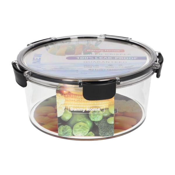 Контейнер для продуктов DH 1850 мл герметичный круглый HO-084