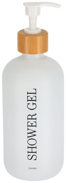 Дозатор для геля для душа Tendance 500 мл белый стекло 62182100