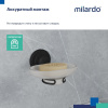 Мыльница Milardo Easy проволока стальная черный матовый матовое стекло EASBWSGM42
