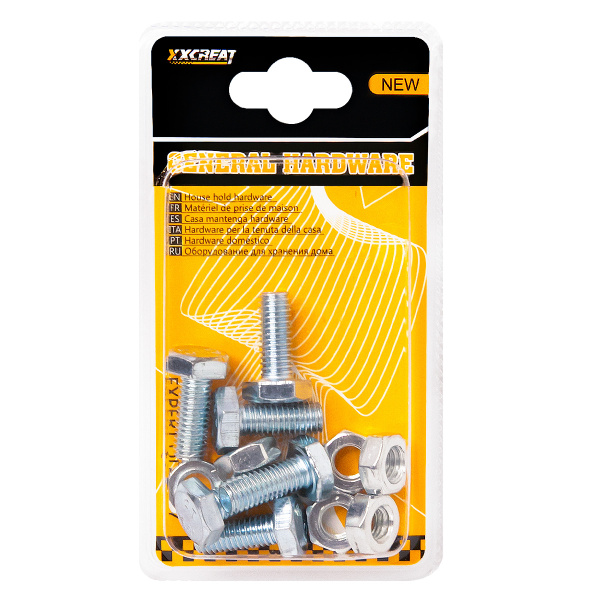 Болт с гайкой 8X20 (блистер)