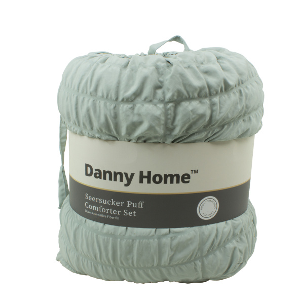 Комплект спальный DH (покрывало + 2 наволочки) зеленый Q3-2B