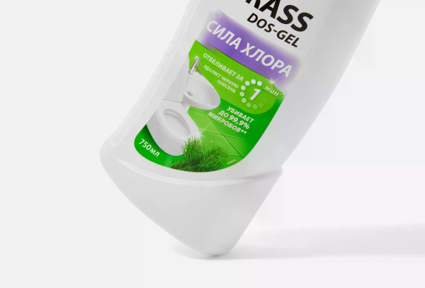 Гель для туалета и ванны GRASS DOS GEL Сила Хлора 750 мл Гель для туалета и ванны GRASS DOS GEL Сила Хлора 750 мл