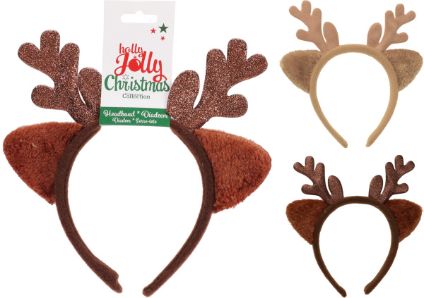 Ободок карнавальный Олень 2 цвета в ассортименте AAF512580 К