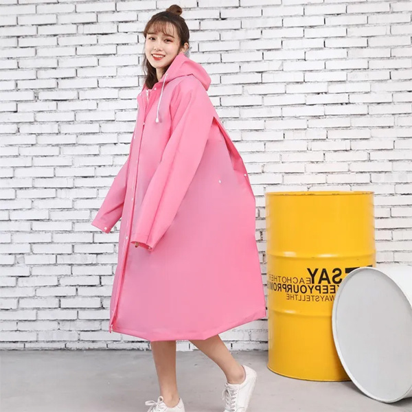 Дождевик-плащ  с отделением для рюказака 3 цв. в ассорт. 203A CN