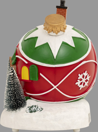 Декорация интерьерная Feeric Домик -шар Санты 19,5х18х22 см 208838