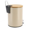 Ведро для мусора с педалью Tendance 2,5л бежевый 6508165