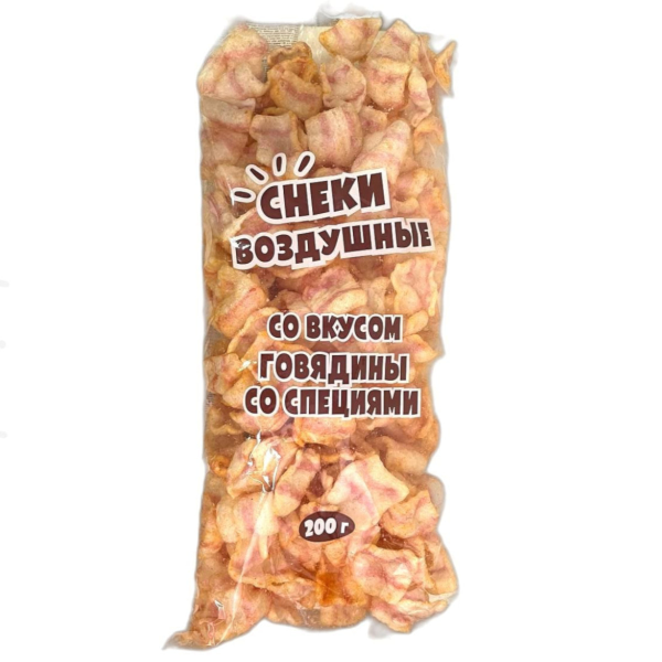 Снеки воздушн. говядина со специями 200г/6