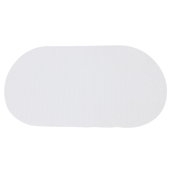 Коврик для ванной Sanitary 68x38 см на присосках белый 0909 CN