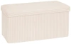 Пуф складной Atmosphera Arum Ribbed Double 76х38 см слоновая кость 207382A