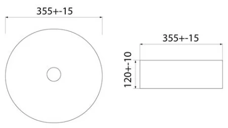 Умывальник накладной,Ray, IDDIS RAYGM03i27 серый матовый