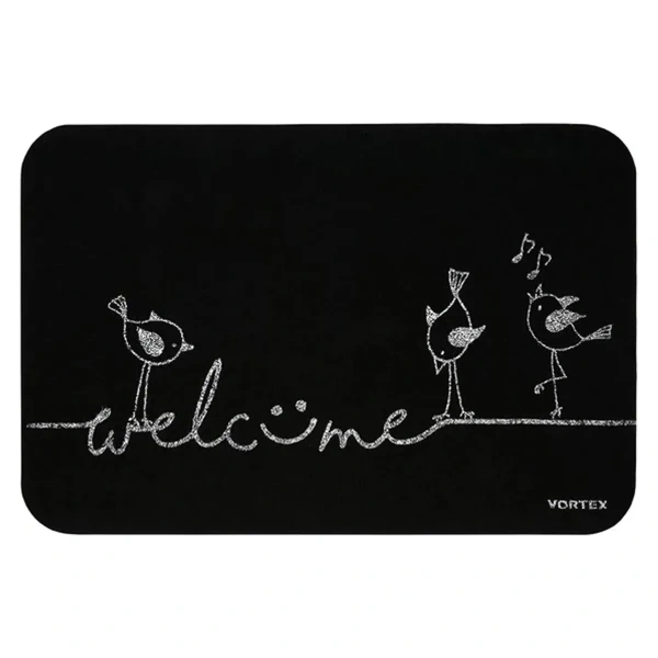 Коврик придверный "Welcome",  птицы 40*60см, "VORTEX" / 24 Коврик придверный "Welcome",  птицы 40*60см, "VORTEX" / 24
