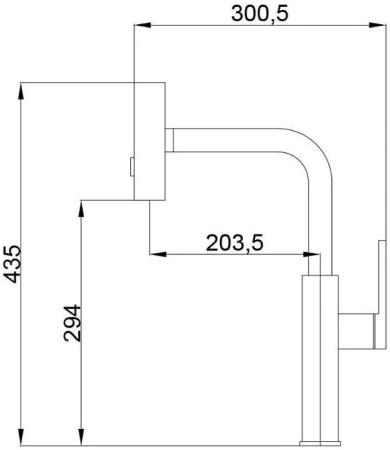 Смеситель д/к HAIBA HB 73824-8 выдвижной излив белый
