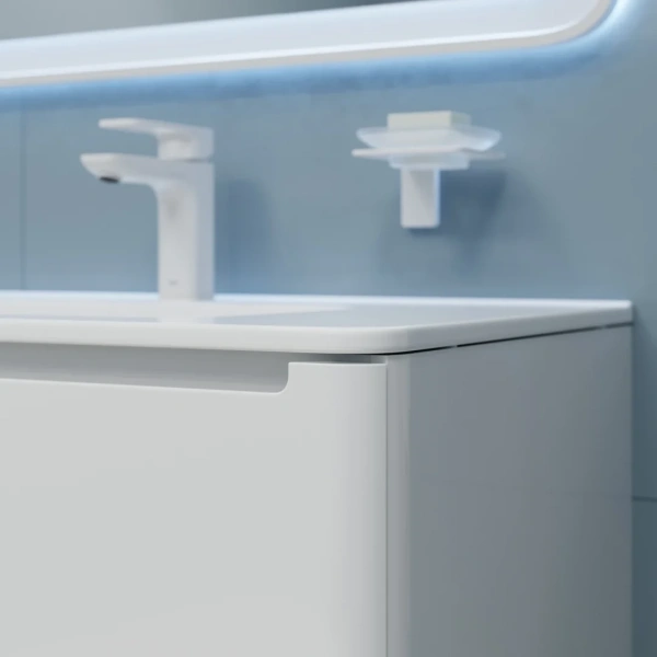 Тумба IDDIS с умывальником, подвесная, 80 см, белая, Edifice, IDDIS, EDI80W0i95K