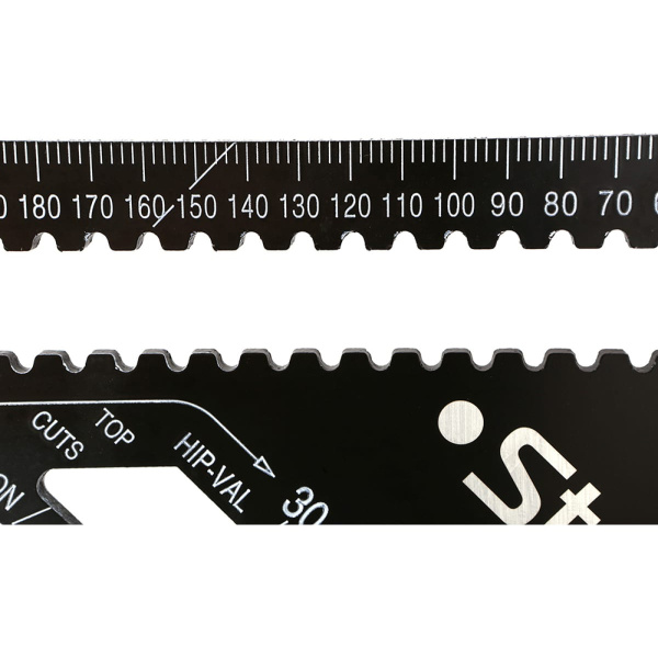 Угольник Sturm! 2020-07-300, 300мм, алюминиевый сплав, чёрная оксидация, белая шкала