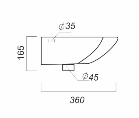 Умывальник Sanita Веер угловой , ВКС (Самара) VERSAWB01