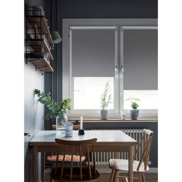 Штора рулонная Blackout LUX цвет графит 83*170 см 81745083170
