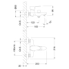 Смеситель в/д Lemark Nero LM0214C с коротким изливом