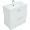 Тумба AQUANET Ирис new 70 напольная 2 ящ. цв.белый глянец (310153)