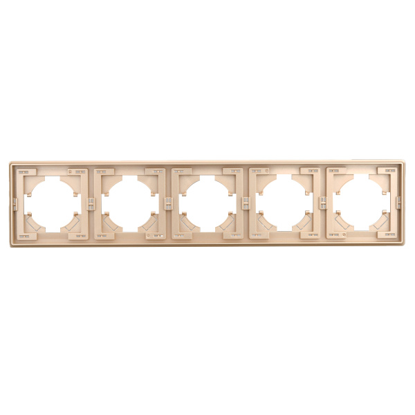 Рамка 5-постовая Brilliant E2-124-2 золото