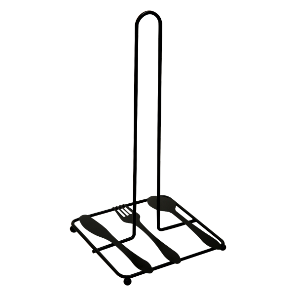 Держатель для бумажных полотенец FANCY HOME черный W3333-17 PRC