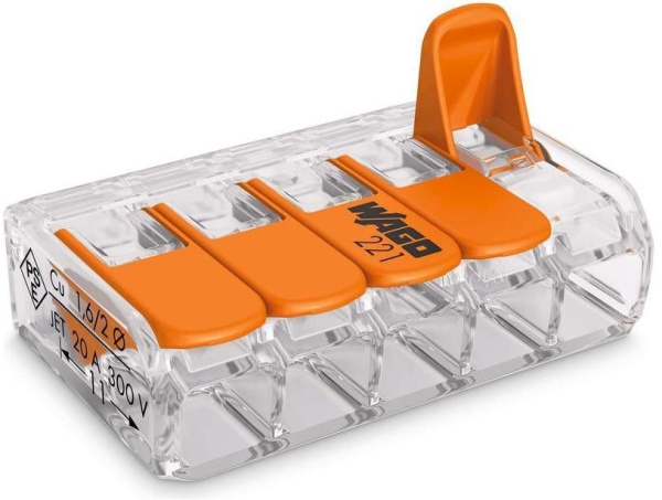 Клеммы 221-415 (0,2-4мм) WAGO (989-100-1437)