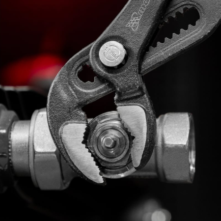 Клещи переставные 300 мм, кнопочный механизм, хром-ванадий, обливные рукоятки// Matrix