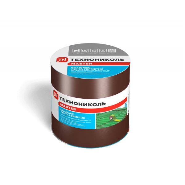Лента-герметик NICOBAND коричневый 10м х 15см