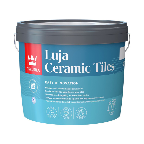 Краска интерьерная для керамической плитки Luja Ceramic Tiles С пл/мат 2,7л