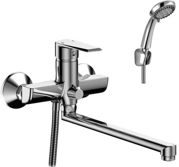 Смеситель в/д Rossinka RS28-33  пл.излив 350м,хром