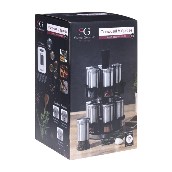 Набор баночек для специй SG на вращающейся подставке 151229