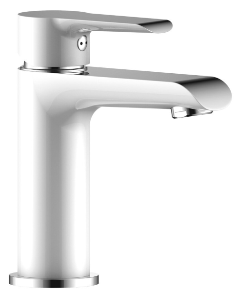 Смеситель д/р Rossinka W35-12 хром/белый