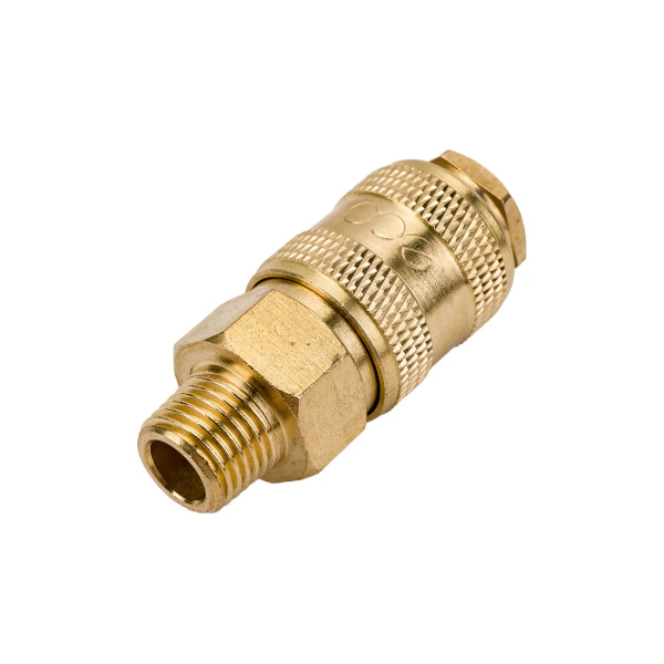 Соединение быстросъем. МАМА х нар. резьба 1/4" (латунь) ECO, арт.AB-F/MT14