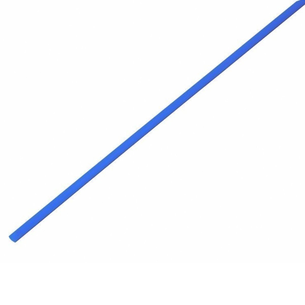 Трубка термоусаживаемая ТУТ нг 2,0/1,0мм, синяя 1м REXANT