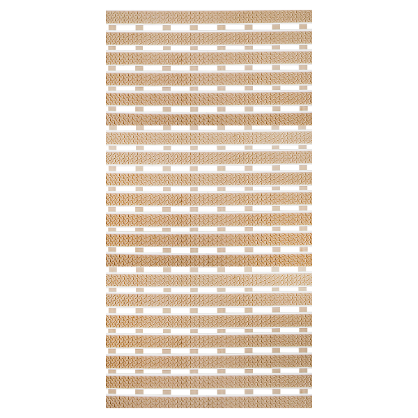 Коврик для ванной 38х68 см на присосках бежевый 2543 PRC