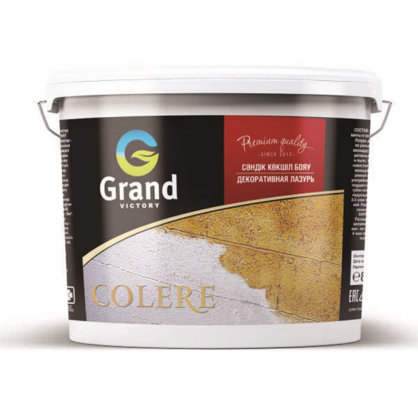 Лак акриловый Лазурь декоративный Colere 2,5л