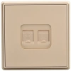 Розетка Brilliant E2-115-2 телефон + интернет 5E золото
