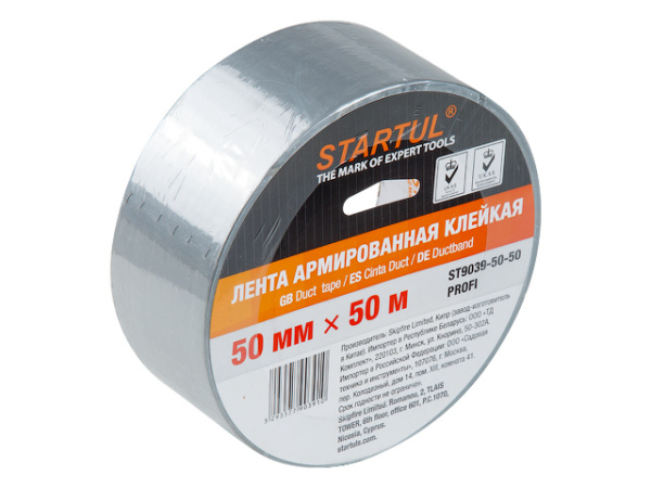 Лента алюминиевая клейкая 50ммх50м STARTUL PROFI (ST9037-50-50)