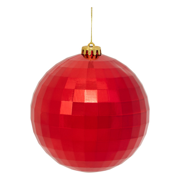 Шар елочный Atmosphera 15 см зеркальный красный 207670