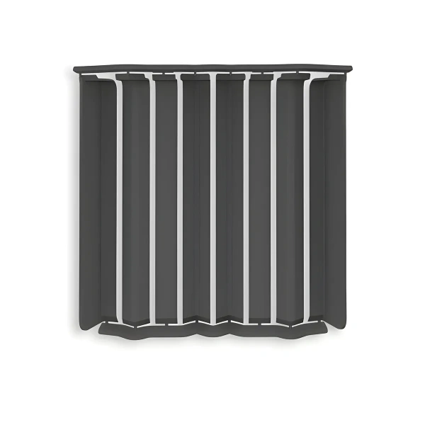 Накладки для плинтуса фигурного 80мм "Идеал Дюра" (набор из 8 эл. во флоупаке), 093 Графит