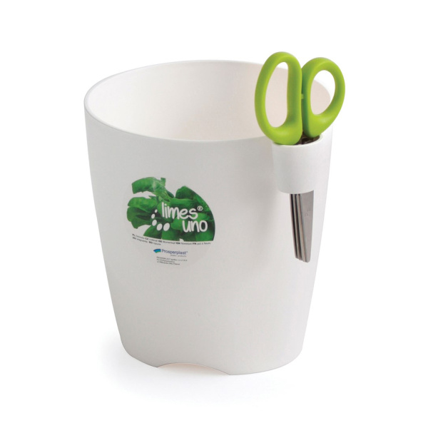 Кашпо для кухонных трав 1,9 л., 15*15*16 см., белый DLU150-S449