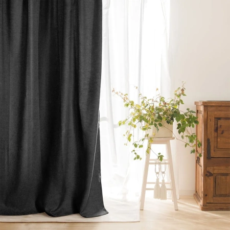 Комплект штор Волшебная Ночь 165х270 см графит рогожка 777454