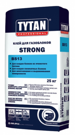 Tytan клей для газоблоков STRONG BS13 (25кг)