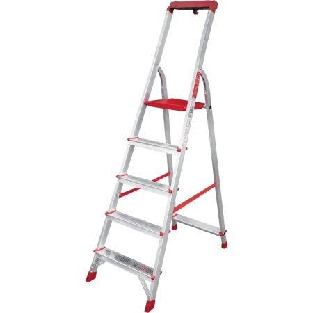 Стремянка ал. Новая Высота NV 3115, 1х6 ступ. 80 мм, органайзер