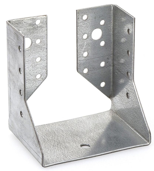 Наконечник балки закр.100х105х2,0мм (белый цинк 1 шт)